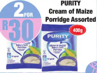 Boxer Superstores Purity Cream of Maize Porridge Asstd 400g offer