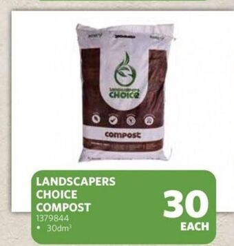 Landscapers choice compost