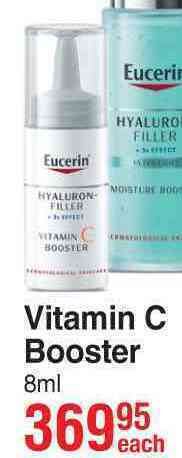 Dis-Chem Eucerin hyaluron filler + 3x effect vitamin c booster-8ml each offer