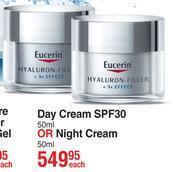 Dis-Chem Eucerin hyaluron filler + 3x effect day cream spf30 50ml or night cream 50ml-each offer
