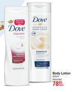 Dis-Chem Dove body lotion-400ml each offer