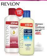 Dis-Chem Revlon shampoo or conditioner-650ml each offer