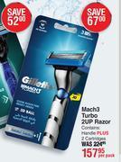 Dis-Chem Gillette mach3 turbo 2up razor-per pack offer