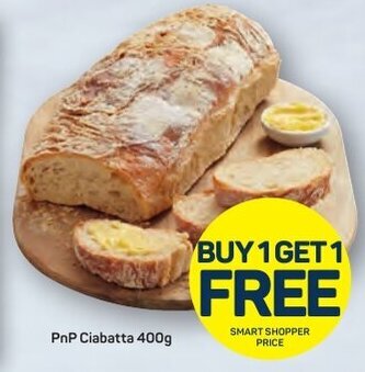Pick n Pay PnP Ciabatta 400g offer