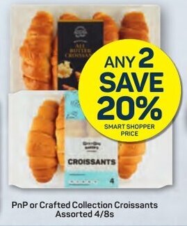 PnP or Crafted Collection Croissants Assorted 4/8s
