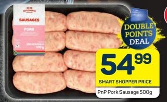 Pick n Pay Pork Sausage 500g offer