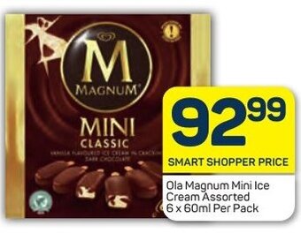 Pick n Pay Ola Magnum Mini Ice Cream Assorted 6 x 60ml Per Pack offer