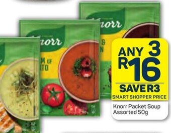 Pick n Pay Knorr Packet Soup Assorted 50g offer