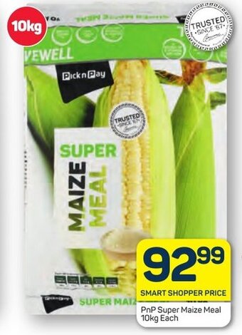 Pick n Pay PnP Super Maize Meal 10kg Each offer