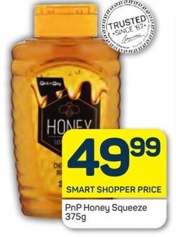 Pick n Pay PnP Honey Squeeze 375g offer