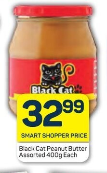 Pick n Pay Black Cat Peanut Butter Assorted 400g Each offer
