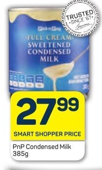 Pick n Pay PnP Condensed Milk 385g offer