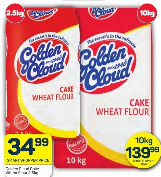 Golden Cloud Cake Wheat Flour 2.5kg offer at Pick n Pay