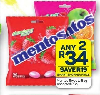 Pick n Pay Mentos Sweets Bag Assorted 26s offer