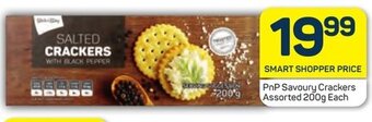 Pick n Pay PnP Savoury Crackers Assorted 200g Each offer