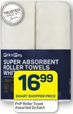 PnP Roller Towel Assorted 2s Each