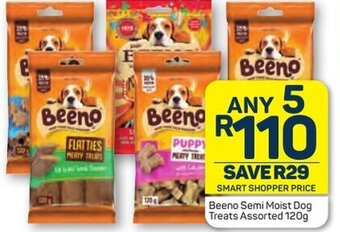 Beeno Semi Moist Dog Treats Assorted 120g