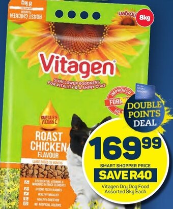 Pick n Pay Vitagen Dry Dog Food Assorted 8kg Each offer