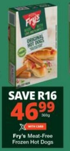 Checkers Fry's Meat-Free Frozen Hot Dogs offer