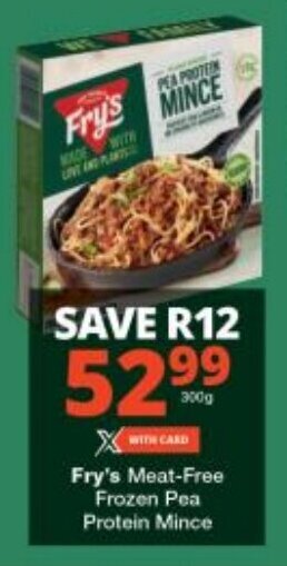 Checkers Fry's Meat-Free Frozen Pea Protein Mince offer