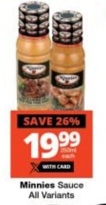 Minnies Sauce All Variants