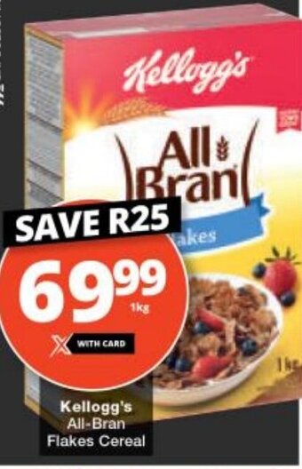Checkers Kellogg's All-Bran Flakes Cereal offer