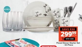 Floral Dinner Starter Set - 32-Piece