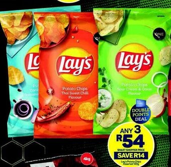 Pick n Pay Lay's Potato Chips Assorted 120g offer