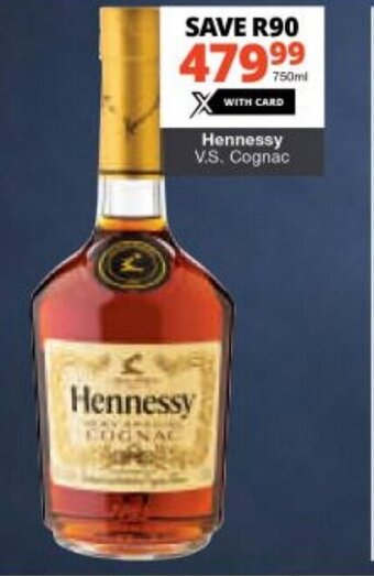 Checkers Hennessy V.S. Cognac offer
