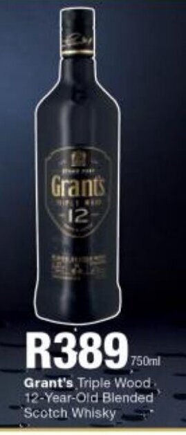 Grant's Triple Wood 12-Year-Old Blended Scotch Whisky