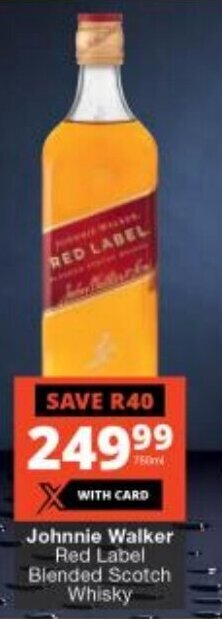 Johnnie Walker Red Label Blended Scotch Whisky