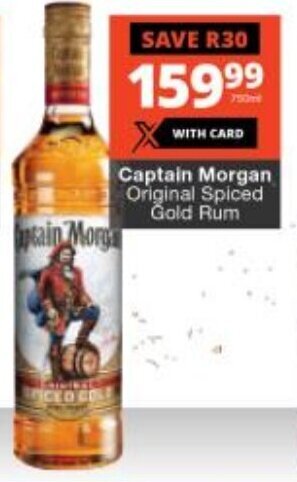 Checkers Captain Morgan Original Spiced Gold Rum offer
