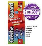 Dis-Chem Creche guard immune multivit syrup-200ml offer