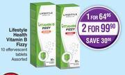 Dis-Chem Lifestyle health vitamin b fizzy 10 effervescent tablets assorted-for 1 offer