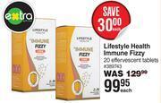 Dis-Chem Lifestyle health immune fizzy 20 effervescent tablets-each offer