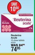 Reuterina acute 10 chew tablets