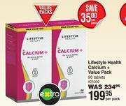 Dis-Chem Lifestyle health calcium+ value pack 90 tablets-per pack offer