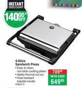 Dis-Chem Sunbeam 4 slice sandwich press offer