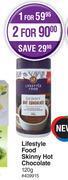 Dis-Chem Lifestyle food skinny hot chocolate-120g offer