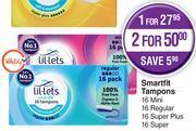 Dis-Chem Lil-lets smartfit tampons-for 1 offer