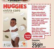 Dis-Chem Huggies jumbo pack nappies sizes 2-5-per pack offer