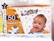 Dis-Chem Baby things nappies 50 pack assorted sizes-per pack offer