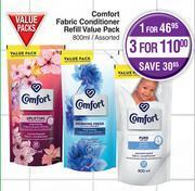Dis-Chem Comfort fabric conditioner refill value pack assorted-800ml offer