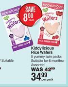 Dis-Chem Kiddylicious rice wafers 5 yummy twin packs-per pack offer