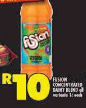 Shoprite FUSION CONCENTRATED DAIRY BLEND variants 1L each offer