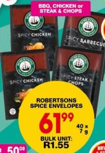 Giant Hyper ROBERTSONS SPICE ENVELOPES offer