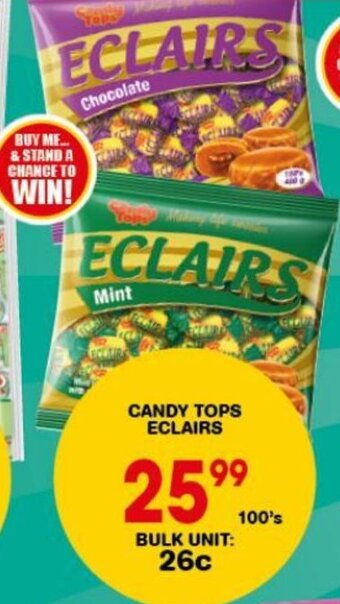 CANDY TOPS ECLAIRS
