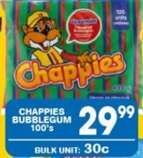 Giant Hyper CHAPPIES BUBBLEGUM 100's offer