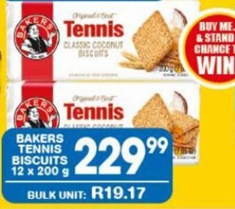 Giant Hyper BAKERS TENNIS BISCUITS 12 x 200 g offer