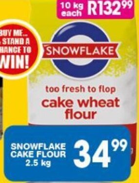 SNOWFLAKE CAKE FLOUR 2.5 kg